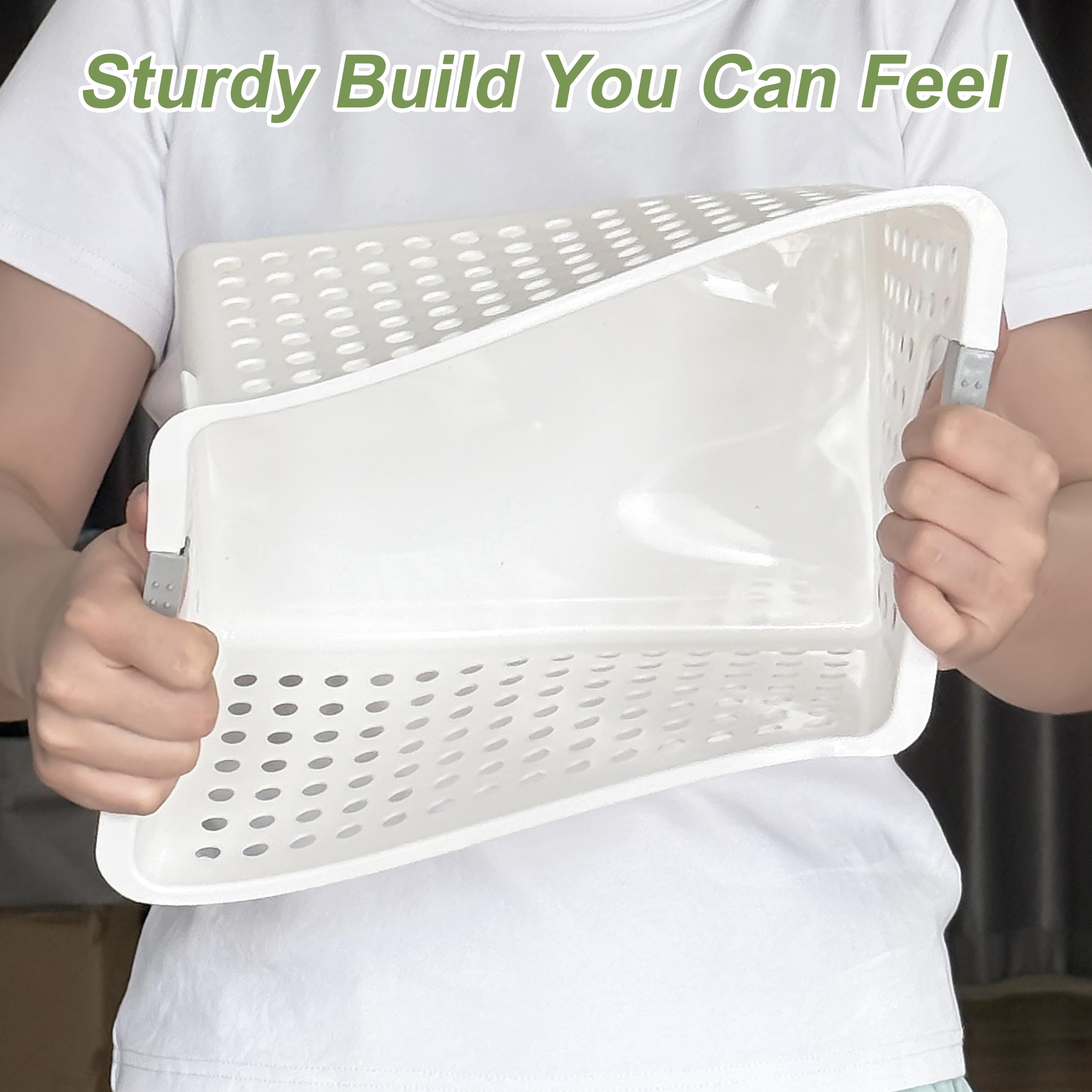 Cesta Soddeph ventilada con diseño de rejilla para ver y ventilar contenidos.