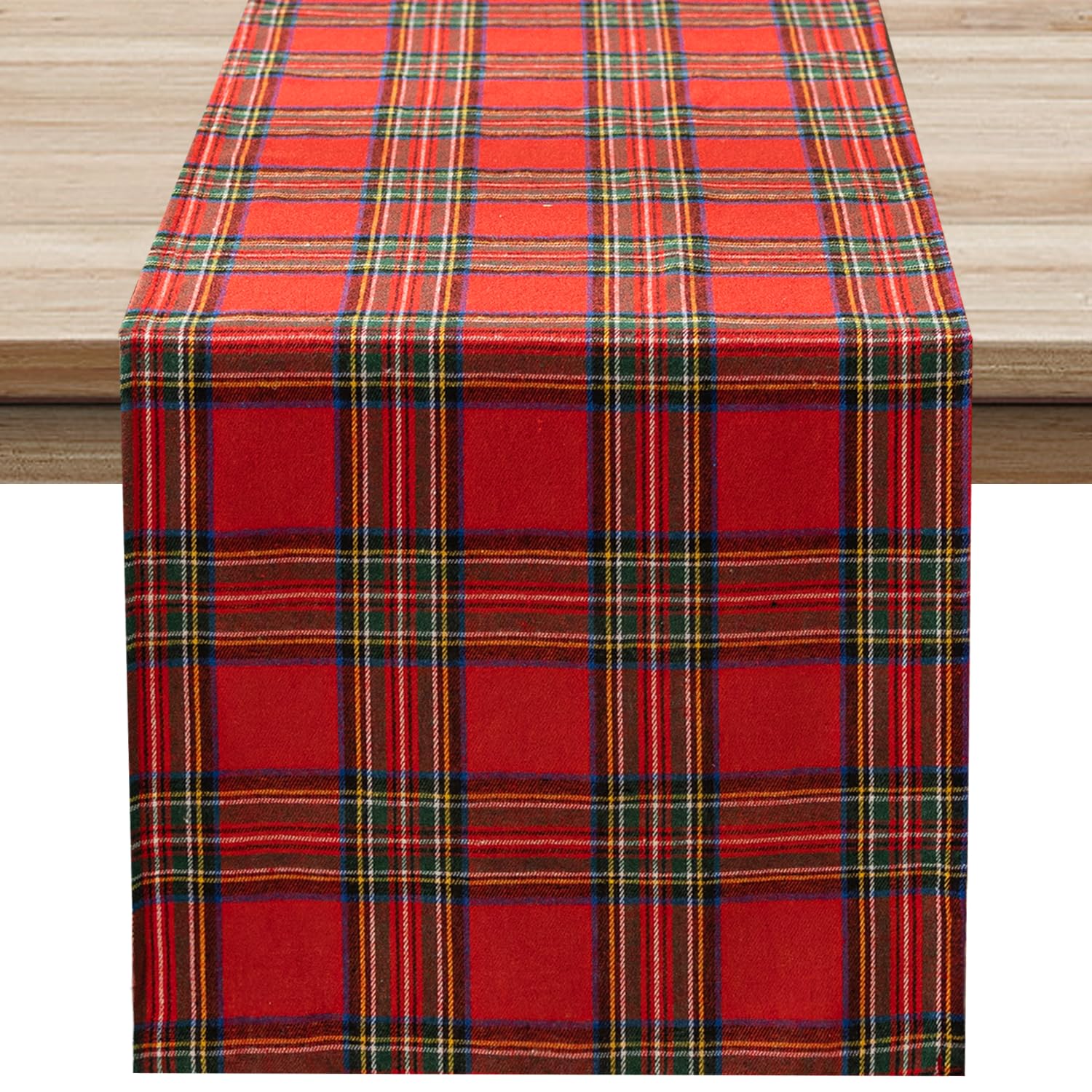 Softalker camino de mesa tartán rojo, añade elegancia festiva a tus cenas.