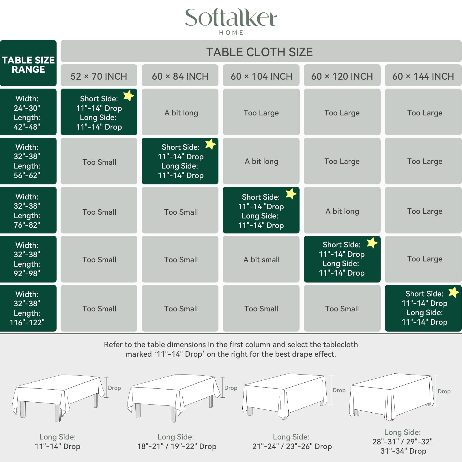 Softalker mantel jacquard, caída elegante que mejora la ambientación de la mesa