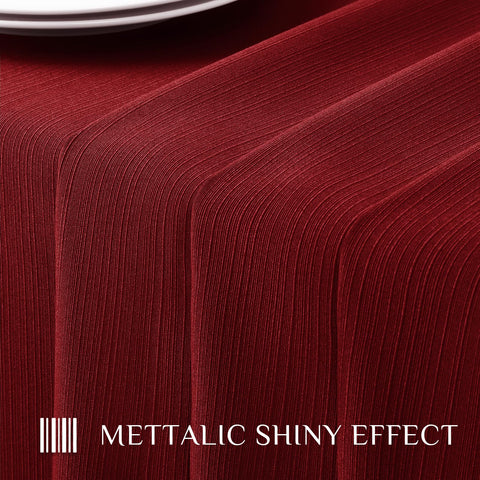 Softalker Mantel Jacquard Rojo para cenas familiares con estilo y protección.
