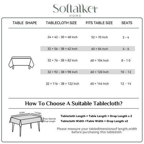 Softalker mantel ideal para eventos y banquetes familiares.
