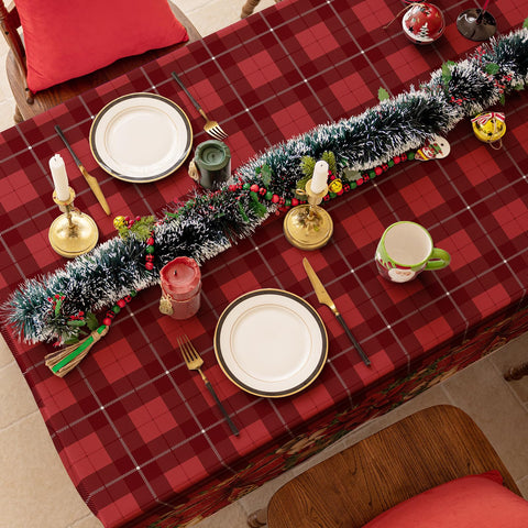 Mantel Softalker de poliéster lavable, fácil de limpiar tras la cena.