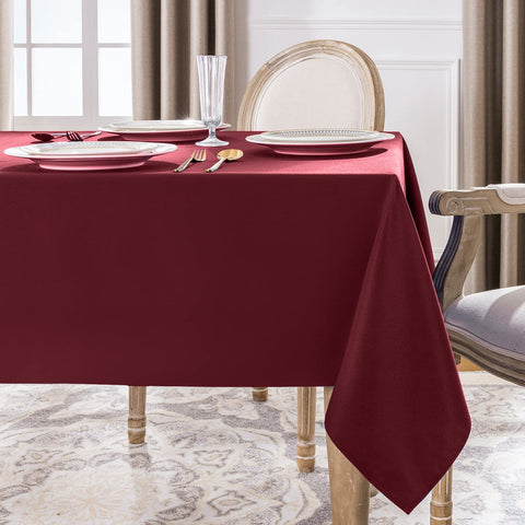 Mantel Softalker burdeos lavable a máquina para limpieza rápida