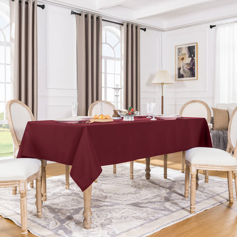 Mantel Softalker burdeos de 60x84 pulgadas para mesas grandes