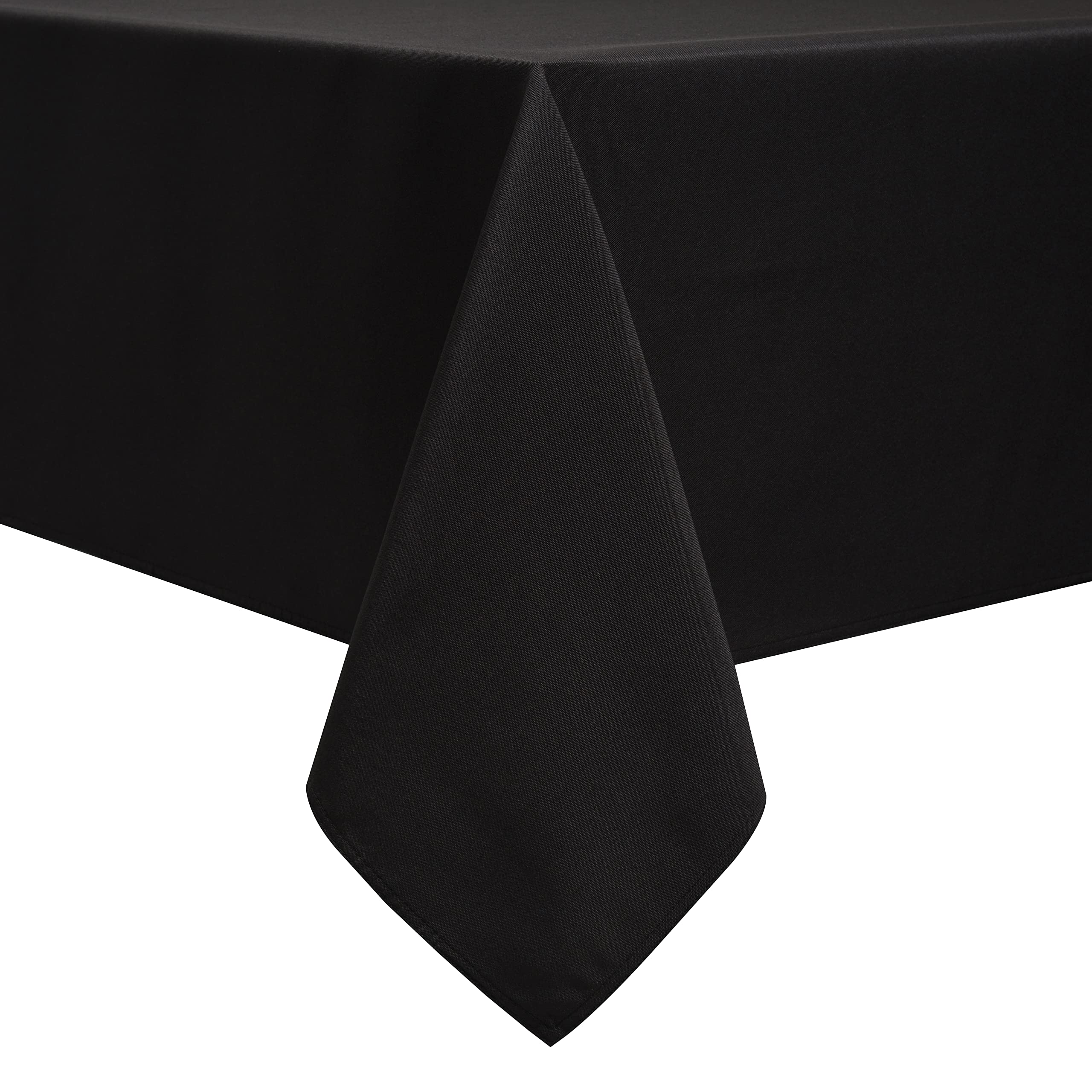 Softalker mantel rectangular negro, combina con decoración y resiste manchas.