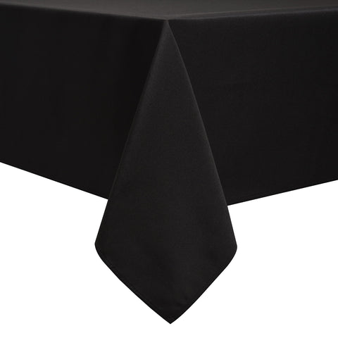 Softalker mantel rectangular negro, combina con decoración y resiste manchas.