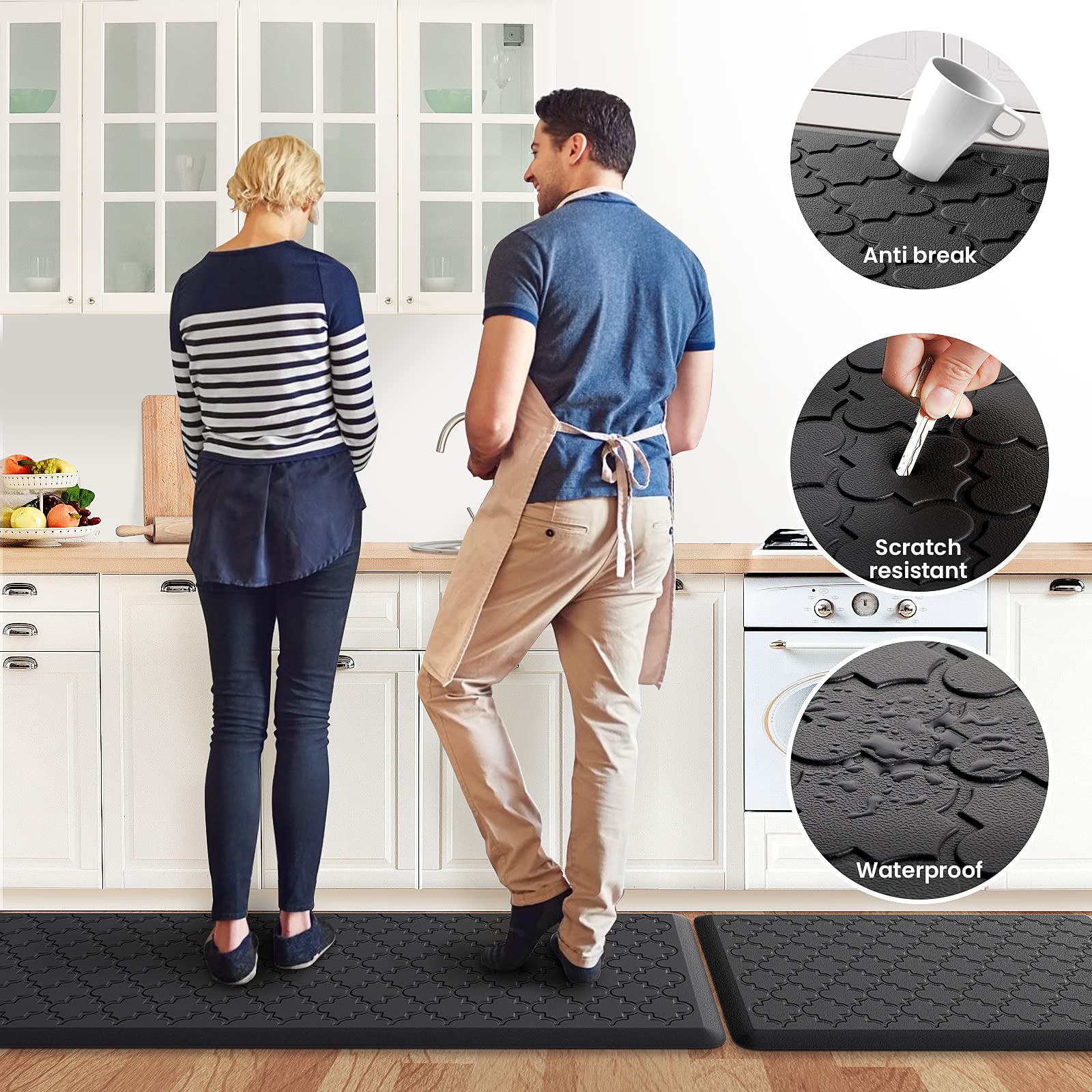 SoftDuo alfombra cocina resistente al agua y fácil limpieza