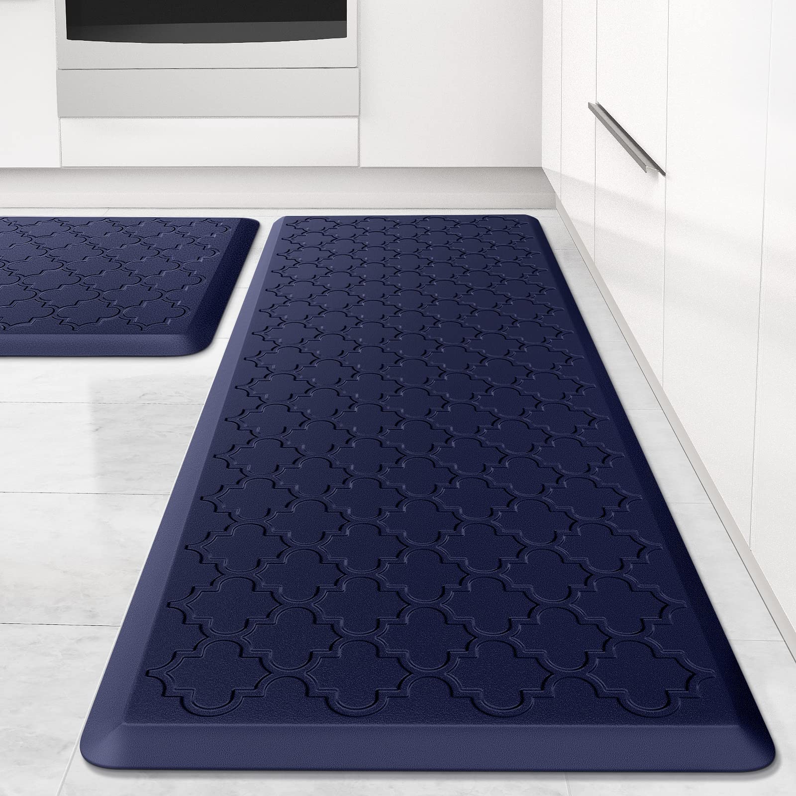 SoftDuo alfombrilla de cocina dos piezas anti-fatiga para mayor comodidad al estar de pie.