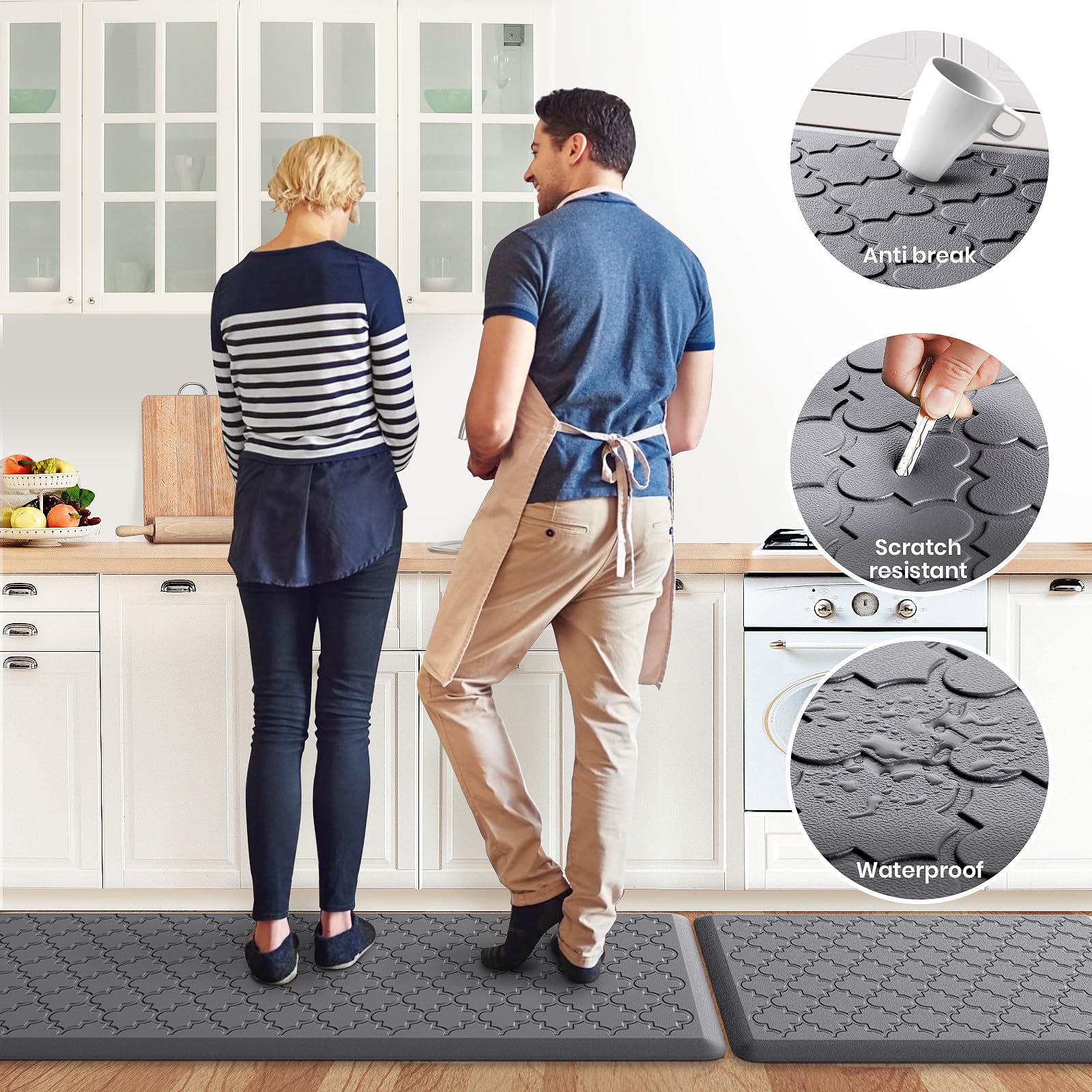 SoftDuo tapete gris 20-60 cm ideal para zonas largas