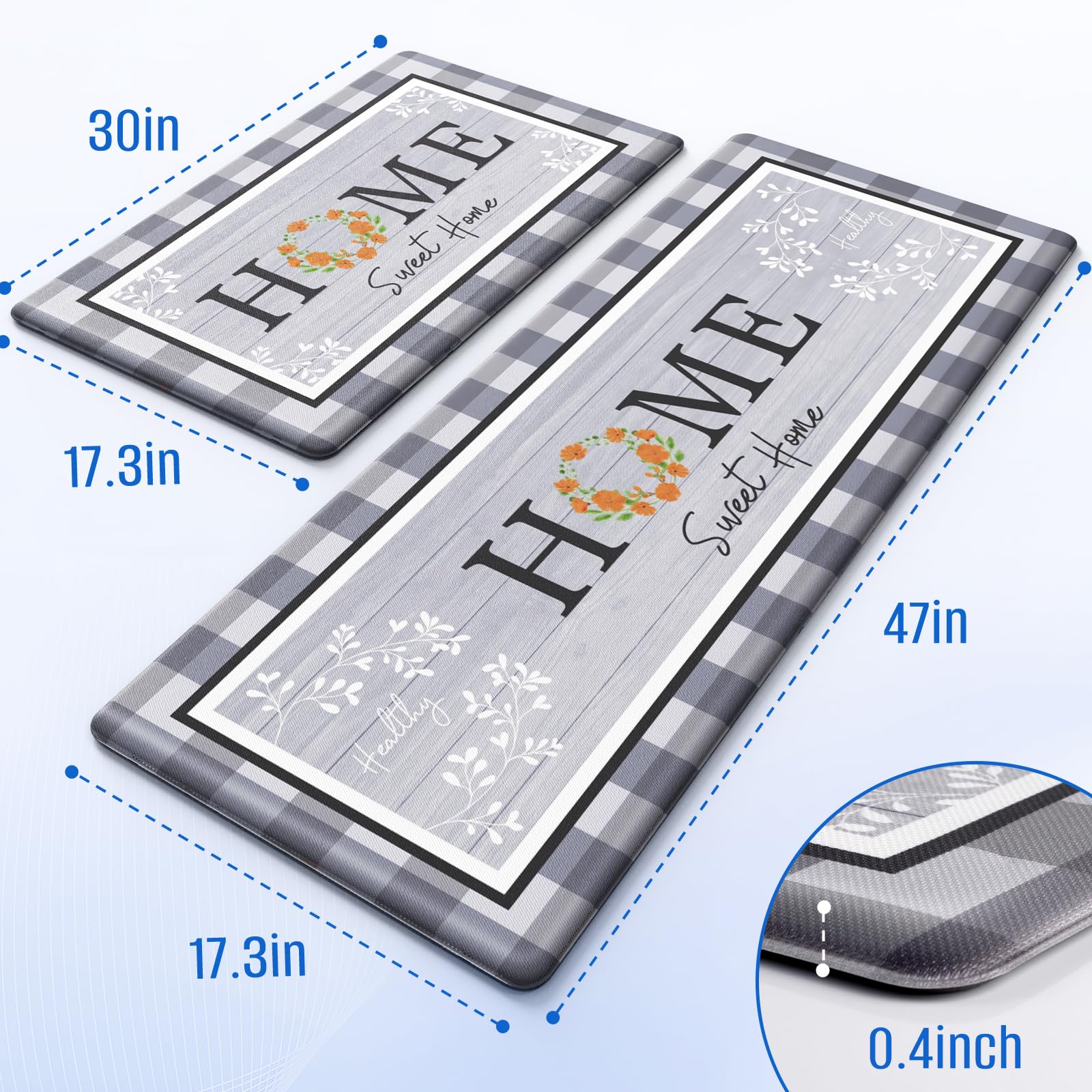 SofterCharm alfombra cocina antideslizante mantiene estable durante las tareas.
