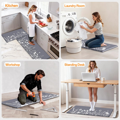 SofterCharm alfombras cocina-uso-multiples absorbentes y fáciles de limpiar en casa.