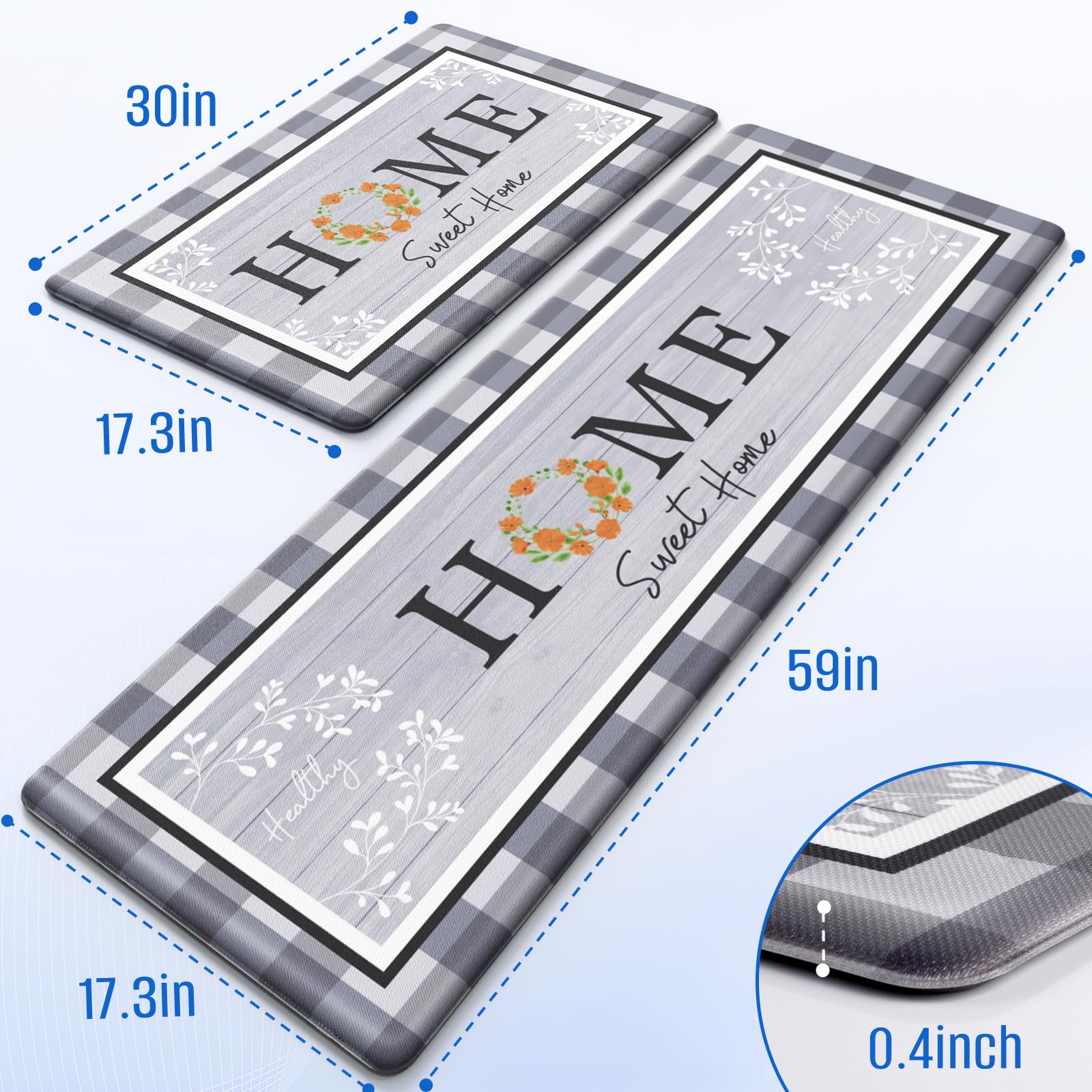 SofterCharm estera de cocina antideslizante aporta seguridad al cocinar.