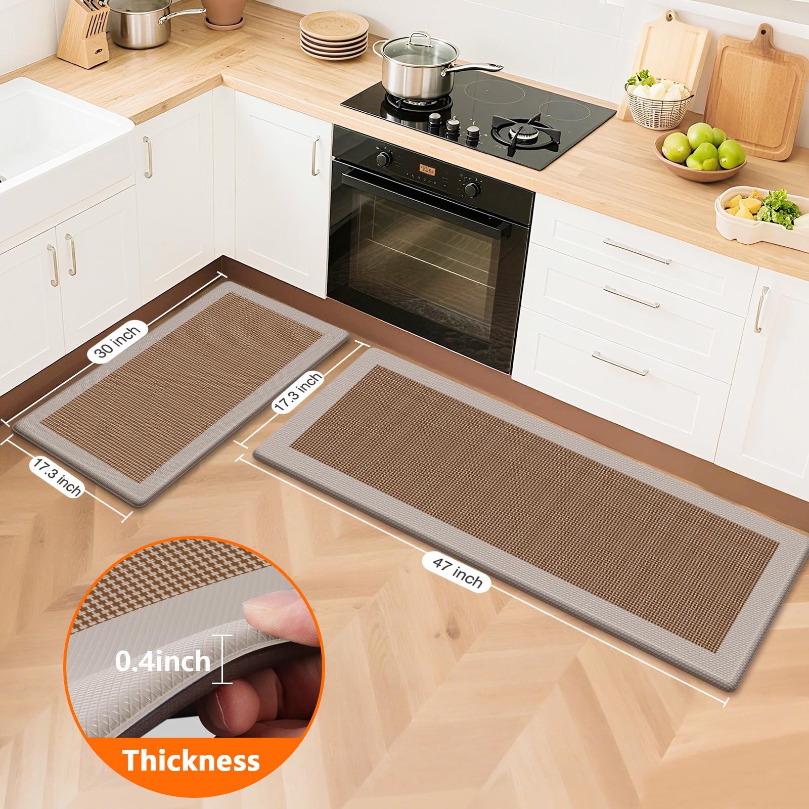 SofterCharm manta de cocina 47x17 antideslizante para seguridad en piso