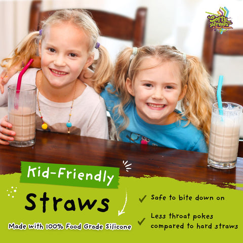 Softy Straws apto para lavavajillas facilita el mantenimiento diario.