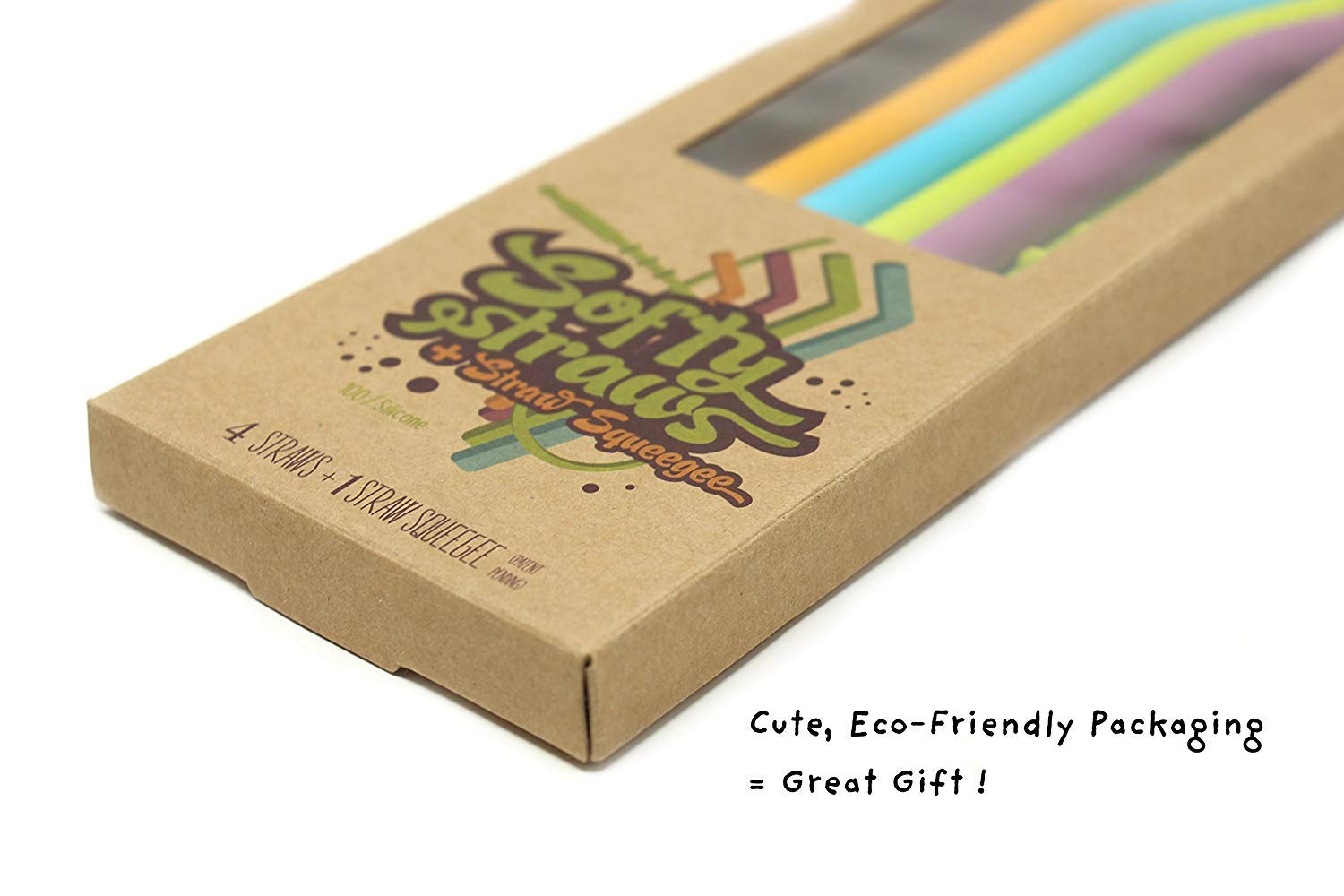 Softy Straws regalo ecoamigable para amantes de batidos.