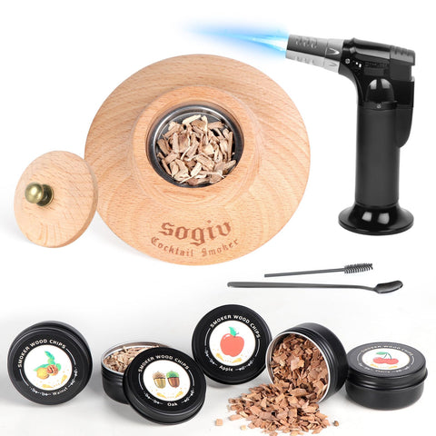 Sogiv infusor de humo para whisky: intensifica aromas en cócteles.