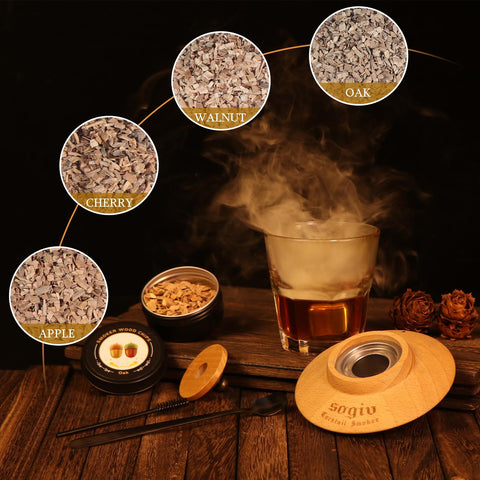 Sogiv virutas de madera roble: aroma profundo para whisky.
