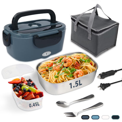 SOHIDA caja de almuerzo, uso universal de voltaje para coche, camión y oficina.