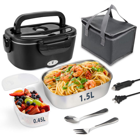 SOHIDA: contenedor de 1,5 l inoxidable para comidas deliciosas en casa o en ruta