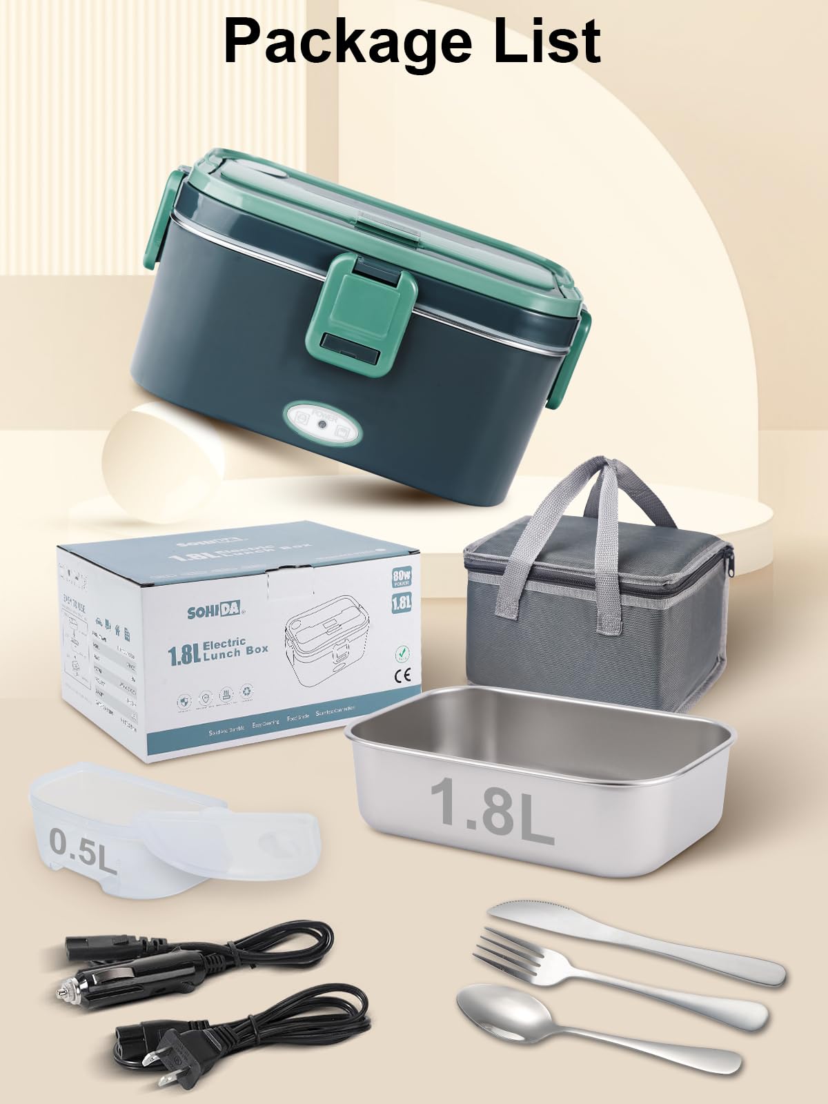 Bolsa térmica incluida para conservar la temperatura durante el transporte.