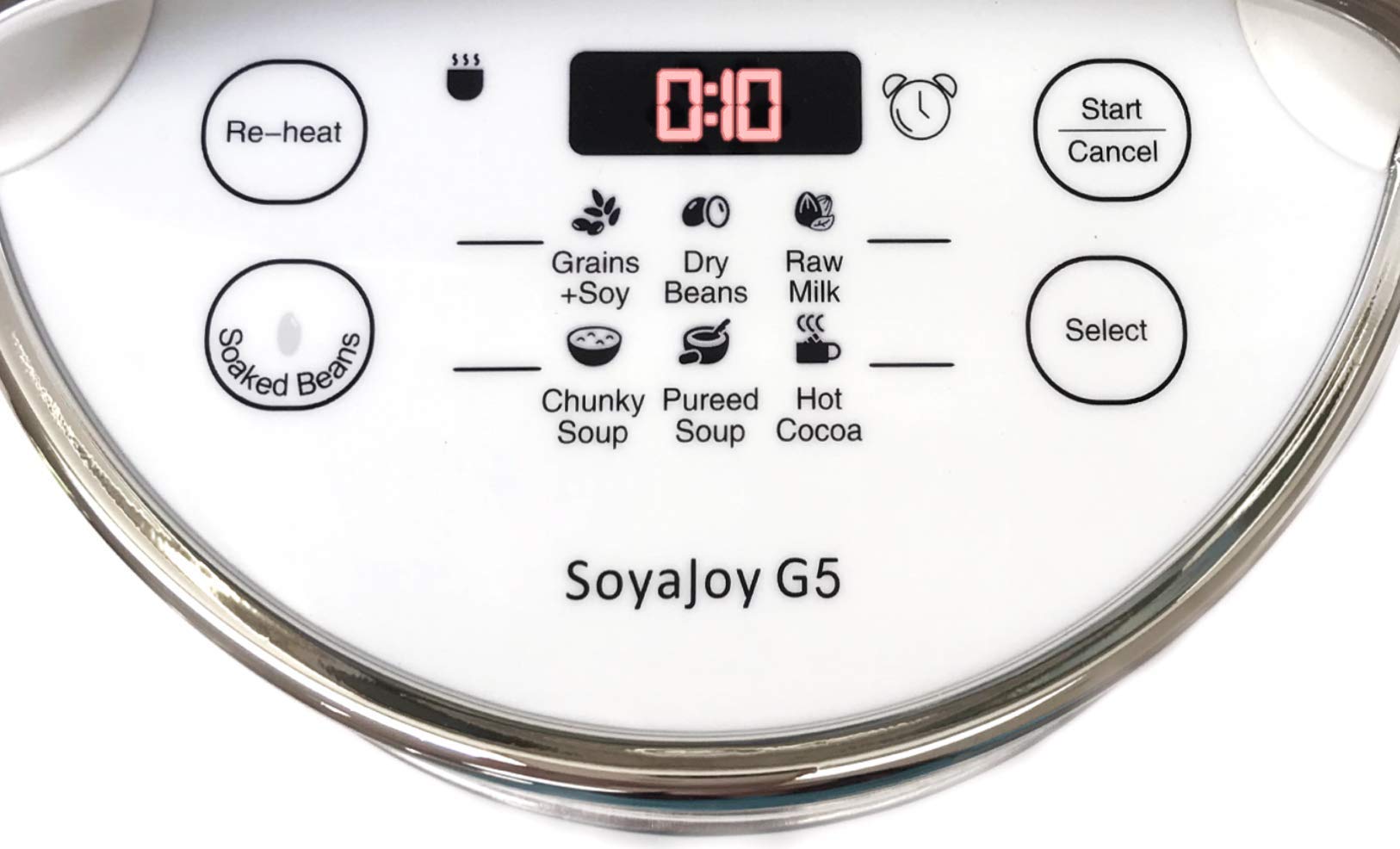 Leche de almendra fresca creada por SoyaJoy G5 para el desayuno