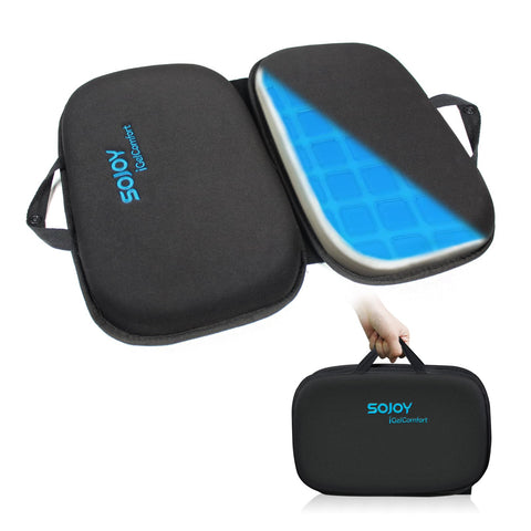 Sojoy iGelComfort: asiento-gel-plegable para viajes y comodidad sostenida.