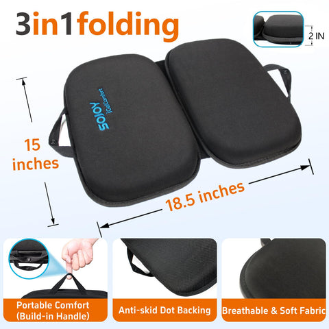 Sojoy iGelComfort: espuma de memoria que se adapta al cuerpo para soporte.