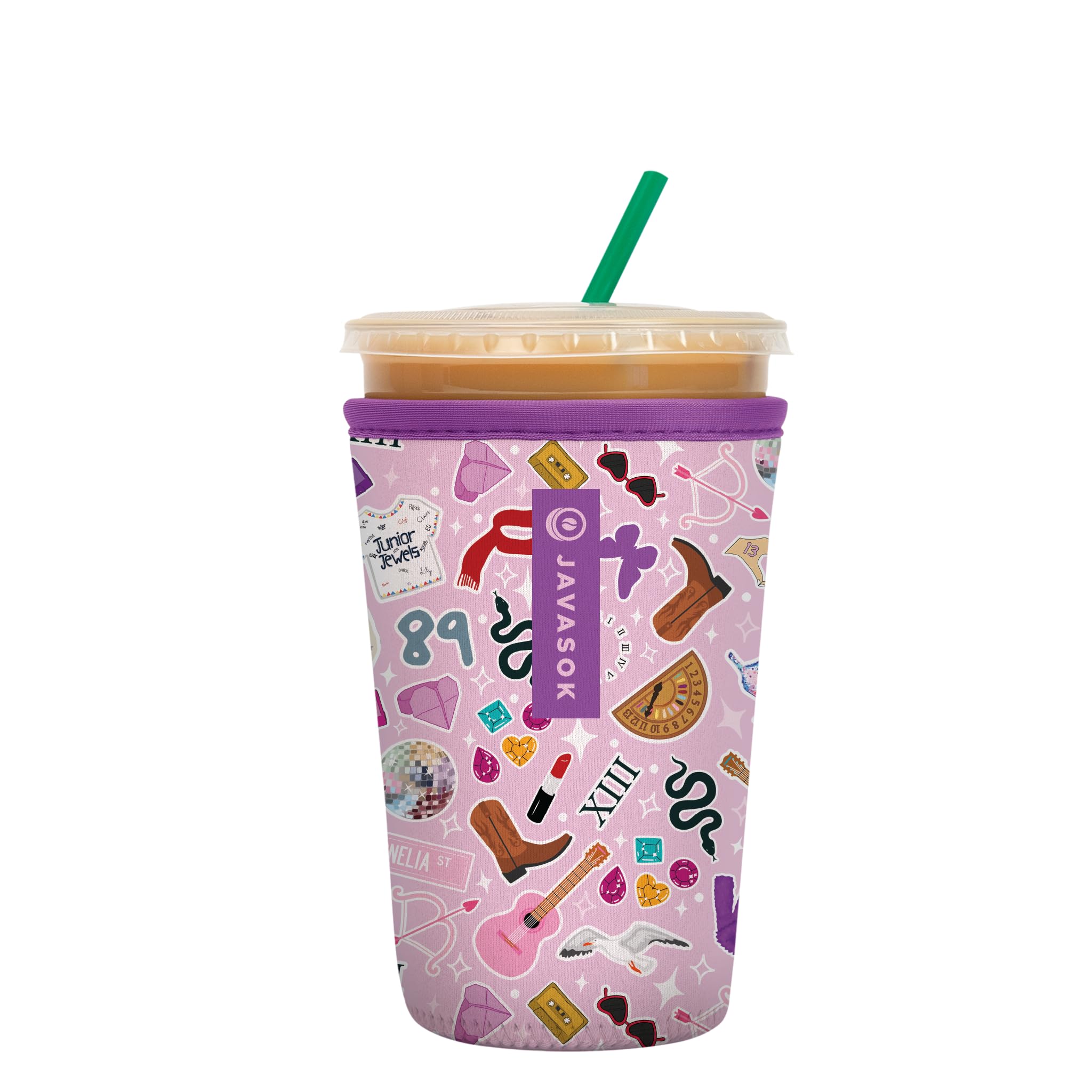 Sok It JavaSok, manga aislante para taza 22-28oz, mantiene bebidas frías y manos secas.