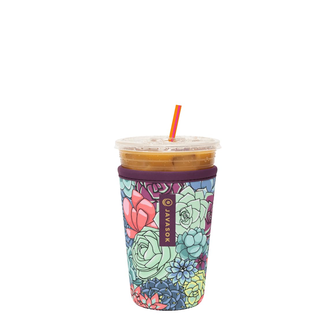 Sok It JavaSok: funda aislante con diseño de suculentas para tazas 22-28oz.