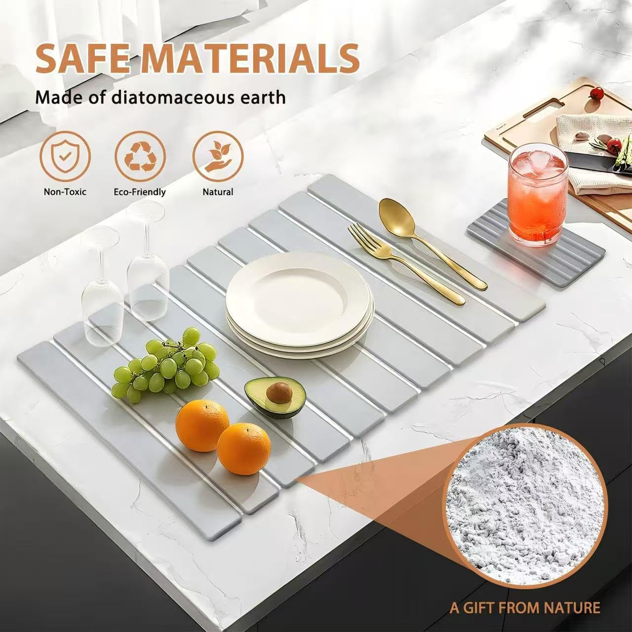 SOKINCLR detalle-textura-diatomita muestra porosidad natural para absorción.
