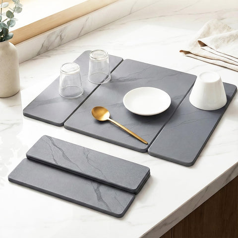 Piedra de secado SolaVelle para cocina, absorción rápida para platos.