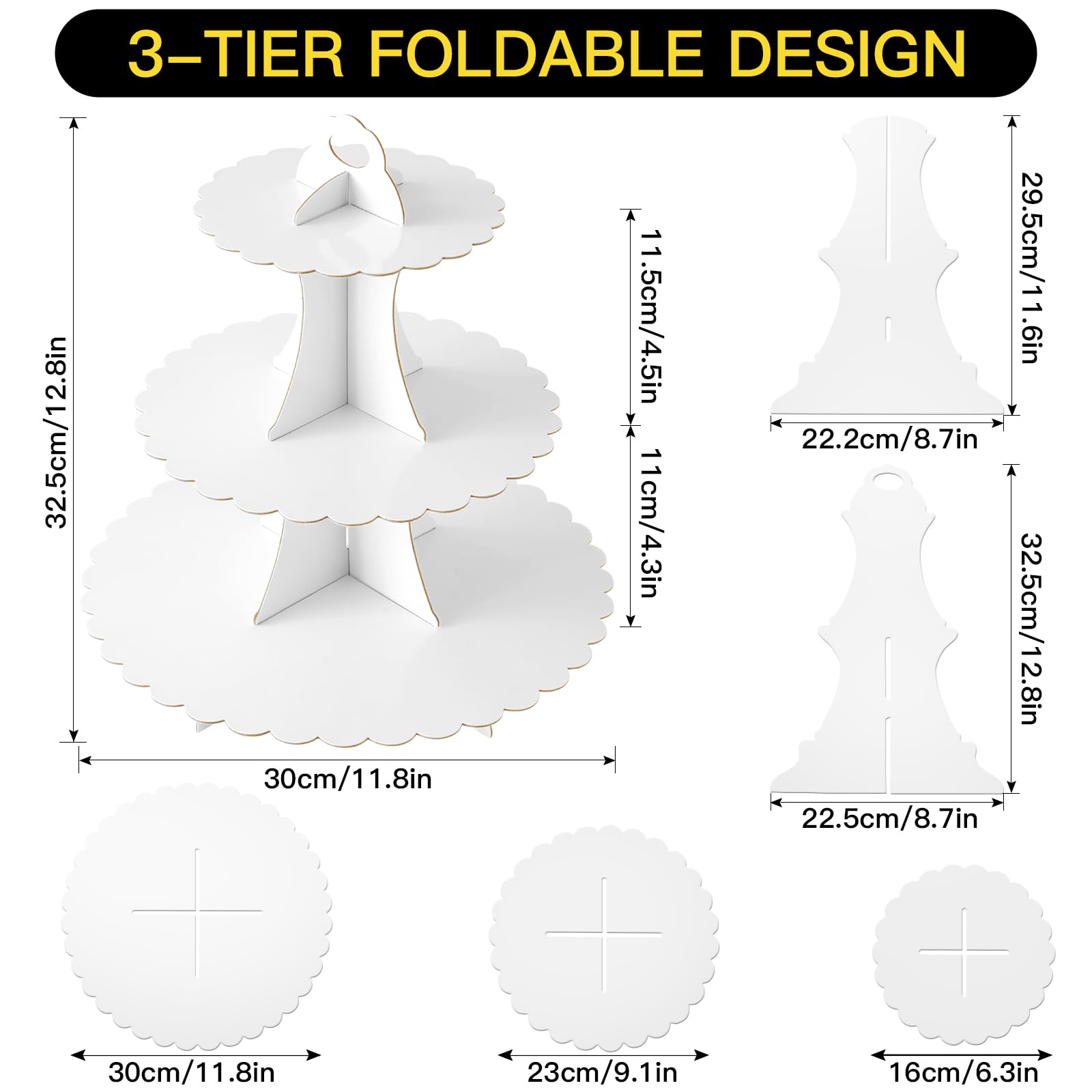 Soleebee muestra postres y dulces en 3 niveles