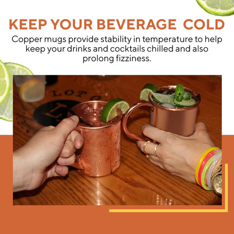 Solid Copper Moscow Mule con vodka para mezclar en casa.