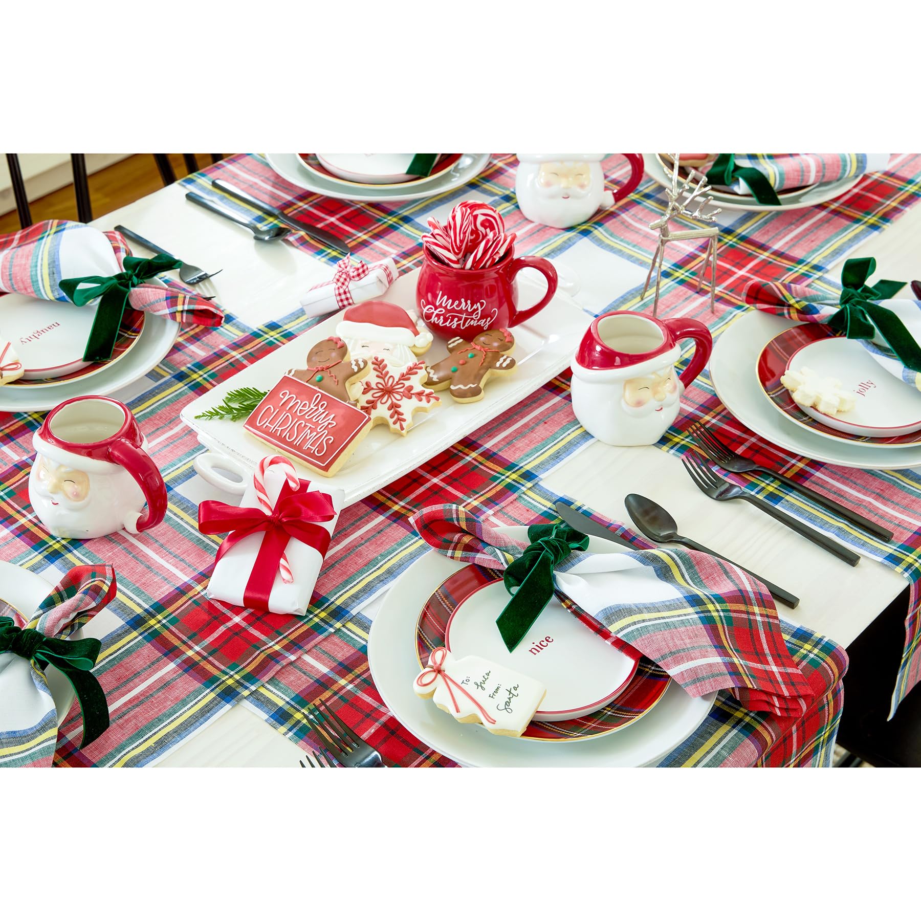 Solino Home camino de mesa blanco, versátil para bodas y fiestas de bebé