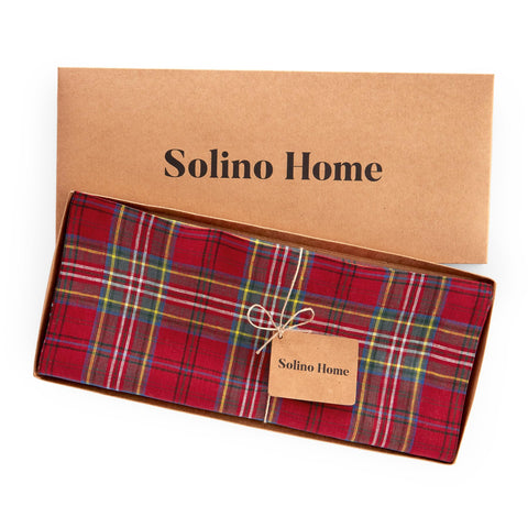 Solino Home mantel de lino, lavado a máquina recomendado para aspecto relajado.