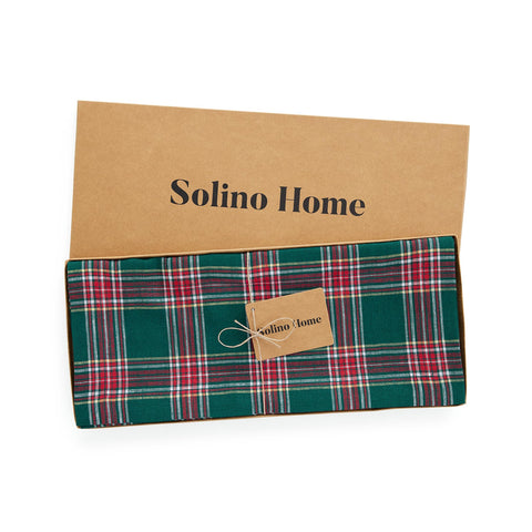 Solino Home mantel de lino texturizado, primeros planos de fibras naturales