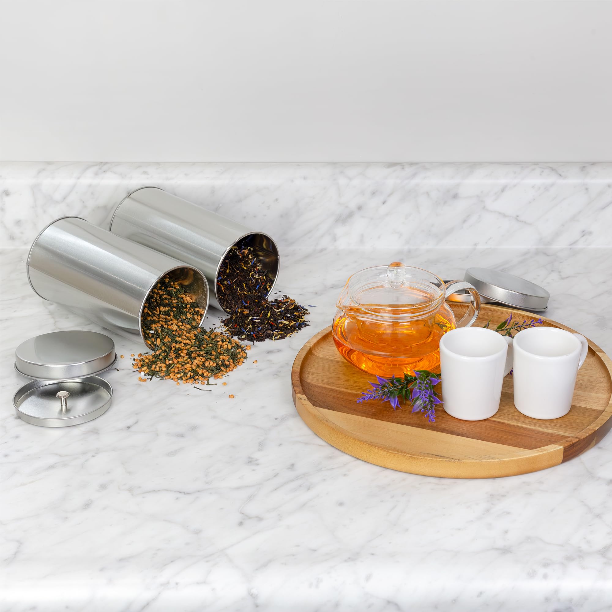 SOLSTICE TEA TRADERS boca amplia facilita rellenar y servir