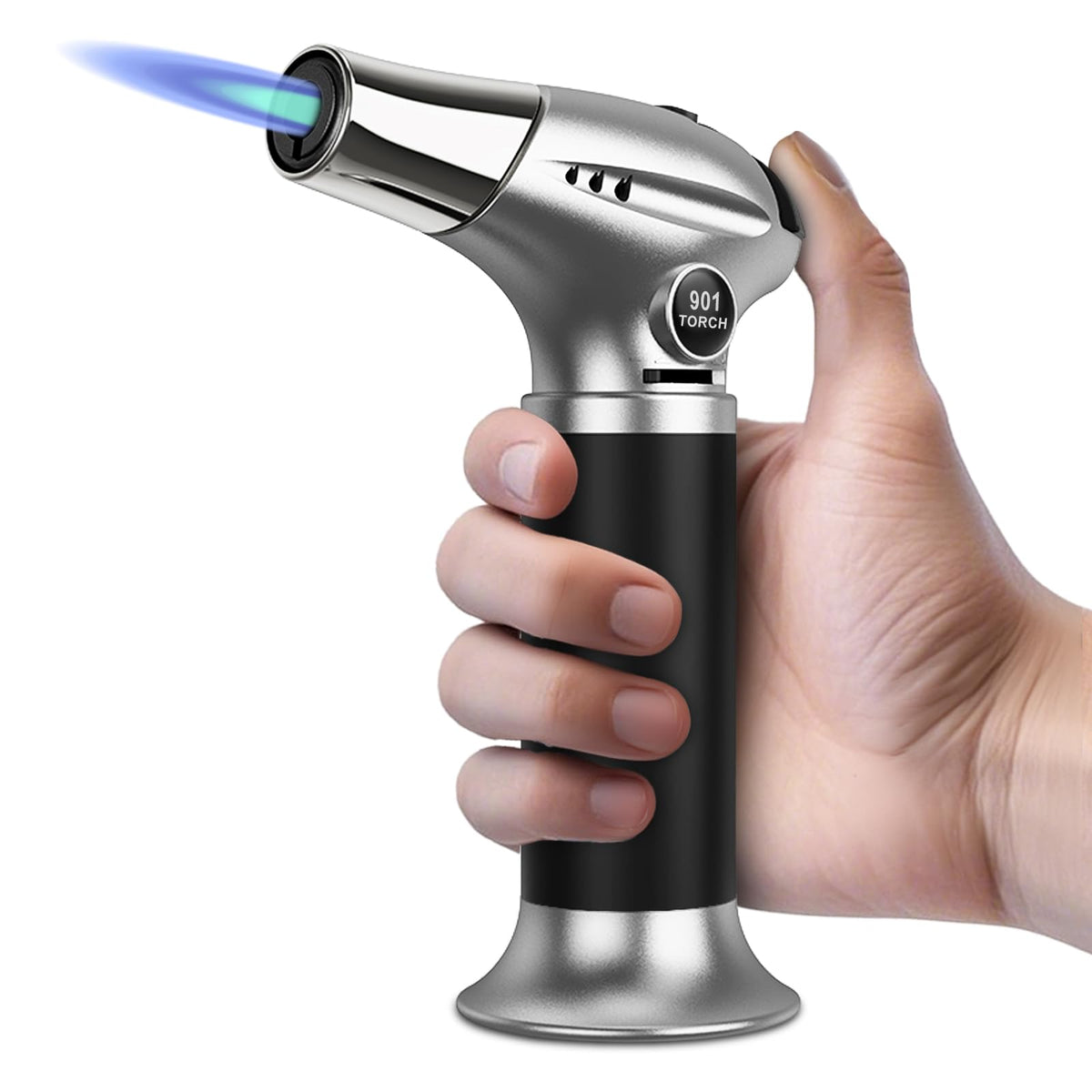 Sondiko Creme Brulee Torch con llama ajustable para caramelizar azúcar