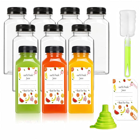 Botellas Sonfon para zumos de 12 onzas con tapas seguras para transporte