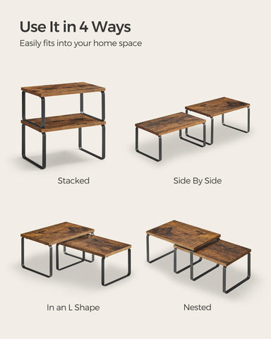 SongMics capacidad de 33 lb por estante, soporte seguro para utensilios.