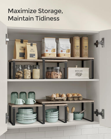 SONGMICS diseño contemporáneo negro mate con superficie de madera