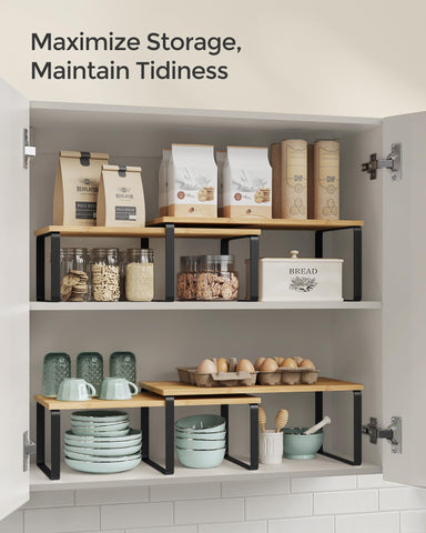 SONGMICS diseño contemporáneo negro y beige para cocinas modernas.