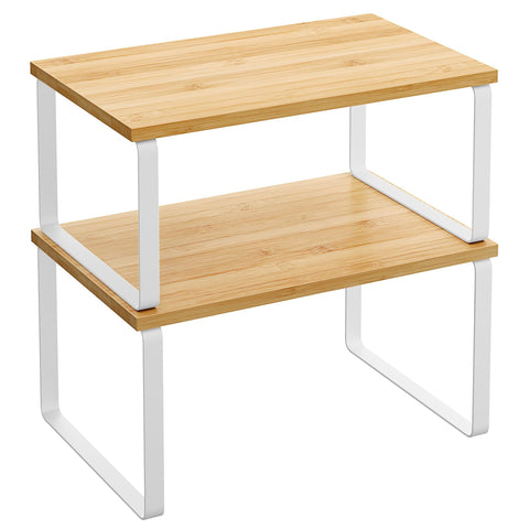 SONGMICS estante cocina dos niveles para organizar especias y utensilios.