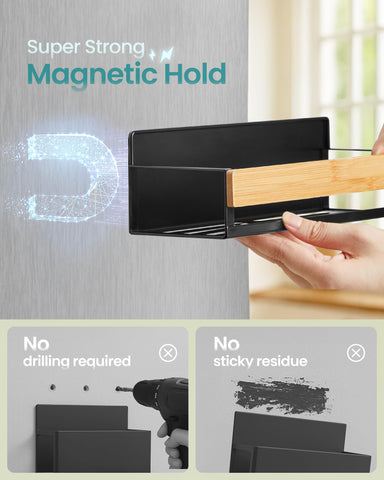 SONGMICS estante magnético pequeño para nevera, ideal para latas