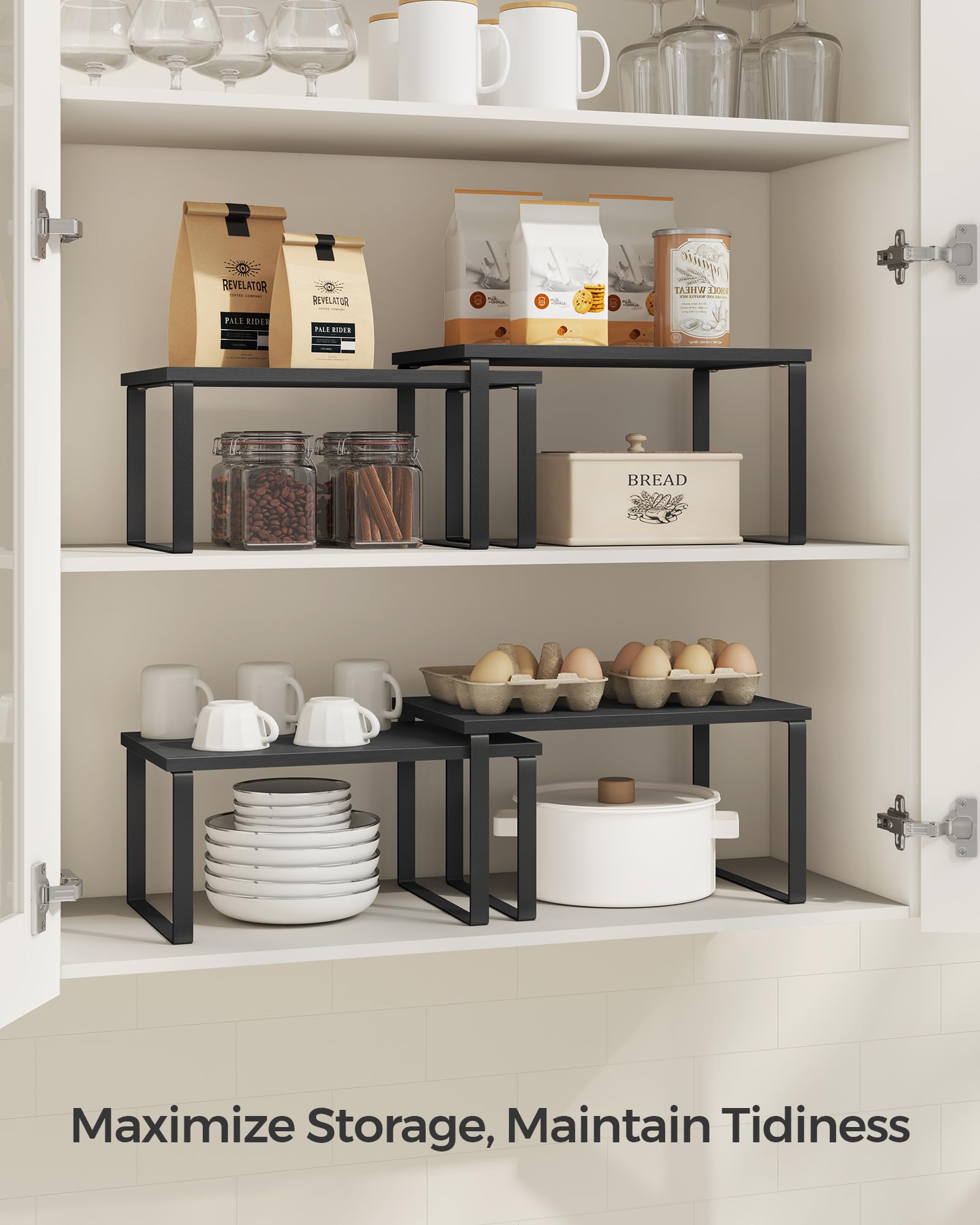 SONGMICS estantería modular para encimacocina configuración en L o apilada