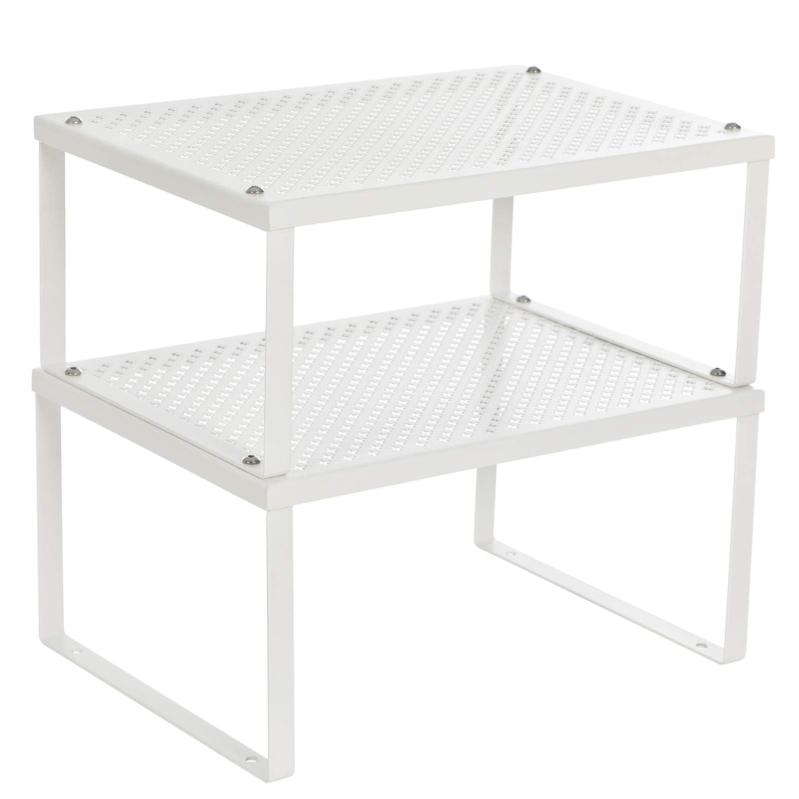 SongMics estante-armario-metalico-blanco para maximizar espacio vertical.