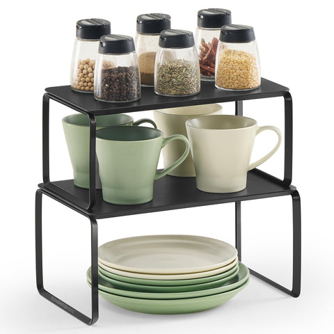 SONGMICS HOME Armario bambu organizador set 2 cocina para especias y utensilios