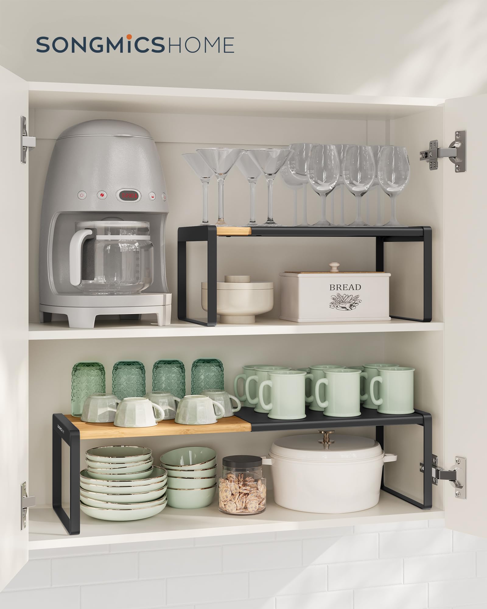 Songmics Home organizador de armario de cocina versátil para especias y utensilios