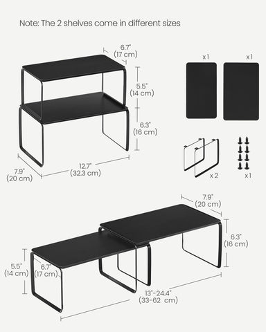 SONGMICS HOME Organizador de especias en gabinete con acceso facil