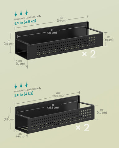 Uso multiusos SONGMICS para microondas y lavadora con organización de latas